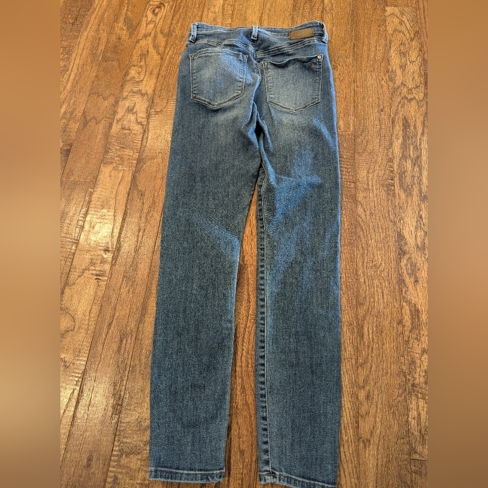 Mavi Lucy Super High Rise Super Skinny Denim Blue Jeans Mid Wash Womens 25/28 - Picture 3 of 12